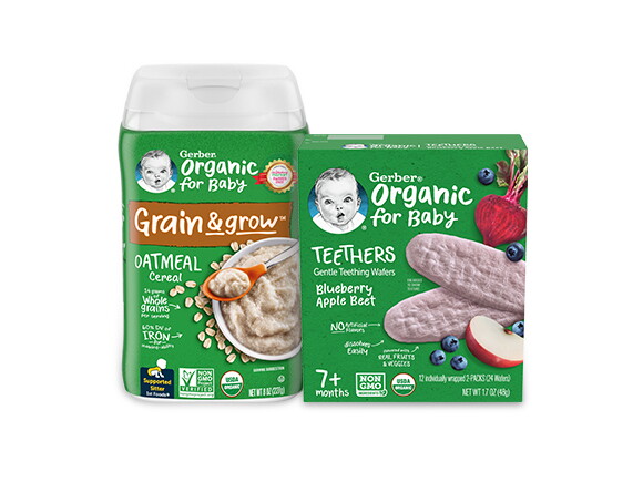 Gerber baby food for 6 clearance month old